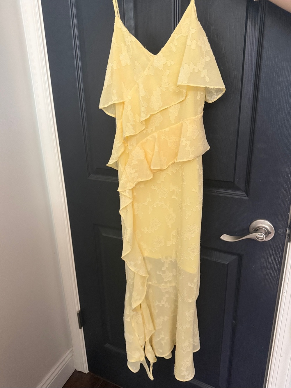 Target Yellow Ruffle Maxi Dress